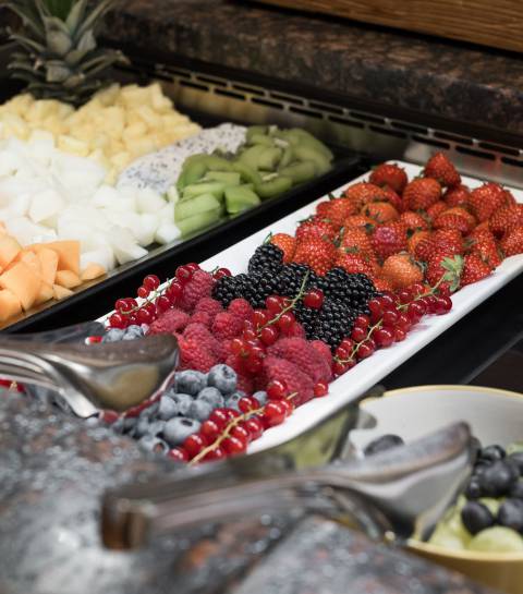Frisches Obst beim Frühstück