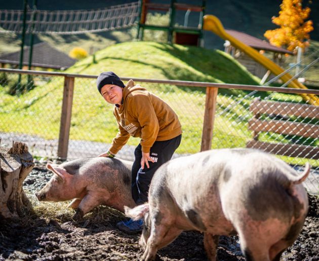 Tiere im Familienhotel