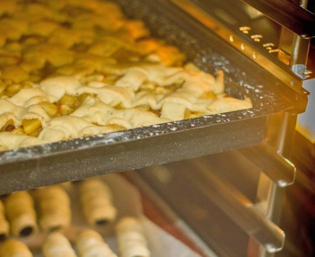 Selbstgebackener Apfelkuchen