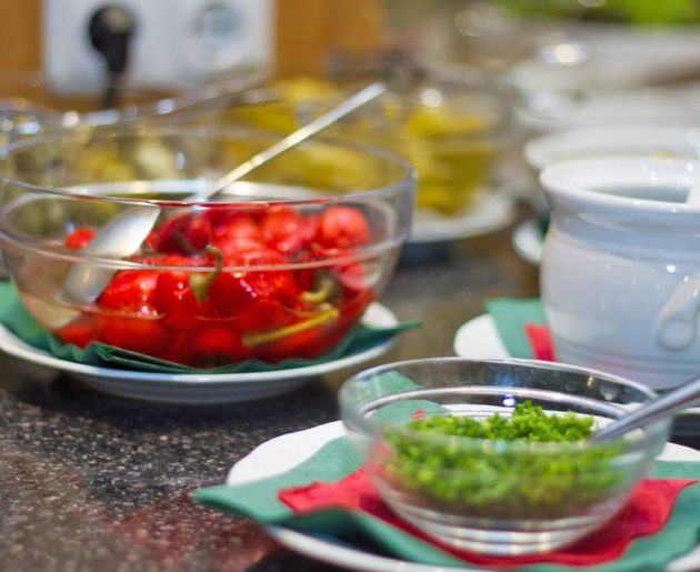 Knackiges Gemüse am Buffet
