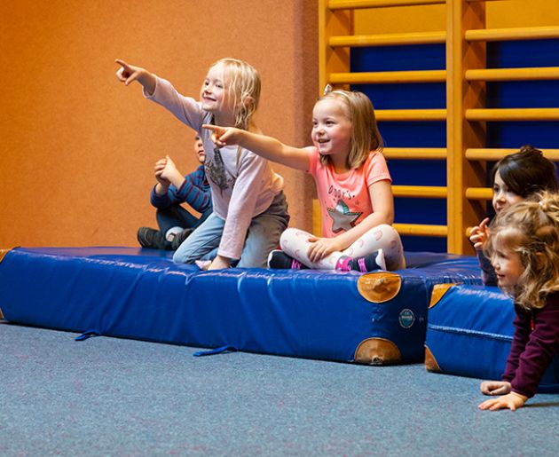 Kinderspielen in der Kinderbetreuung