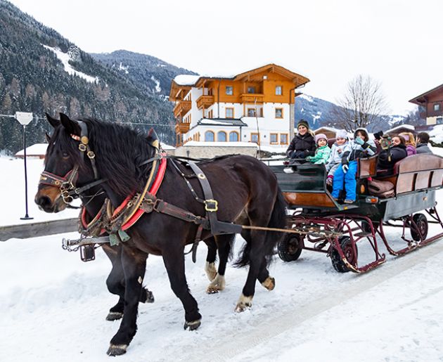 Kinderbetreuung im Winter