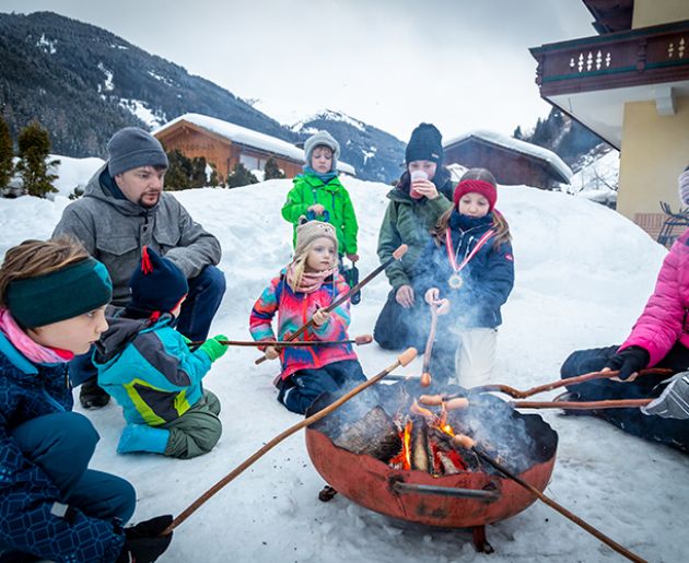 Kinderbetreuung im Winter