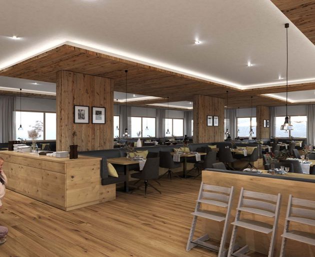 Modernisierter Restaurantbereich nach dem Umbau 